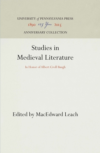 Studies in Medieval Literature