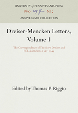 Dreiser-Mencken Letters, Volume 1 - Theodore Dreiser, H.L. Mencken