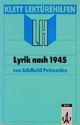 Lekt&uuml;rehilfen Lyrik nach 1945 - Adelheid Petruschke