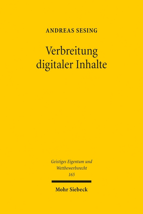 Verbreitung digitaler Inhalte -  Andreas Sesing