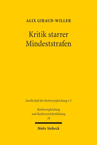 Kritik starrer Mindeststrafen
