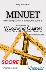 Minuet - Woodwind Quartet (SCORE) - Luigi Boccherini, a cura di Francesco Leone