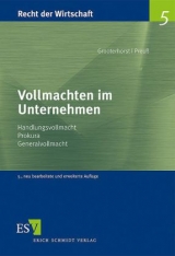 Vollmachten im Unternehmen - Grooterhorst, Ursula; Preuß, Nicola