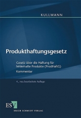 Produkthaftungsgesetz - Kullmann, Hans J