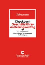 Checkbuch Gesch&auml;ftsf&uuml;hrer-Anstellungsvertrag - Michael Sp&ouml;nemann