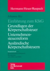 Einf&uuml;hrung zum KStG - Johanna Hey