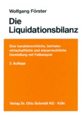 Die Liquidationsbilanz - Wolfgang F&ouml;rster