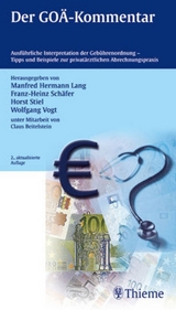 Der GO&Auml;-Kommentar - Manfred Lang, Franz-H. Sch&auml;fer, Horst Stiel, Wolfgang Vogt