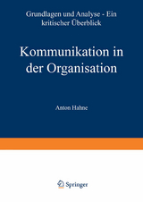 Kommunikation in der Organisation - Anton Hahne