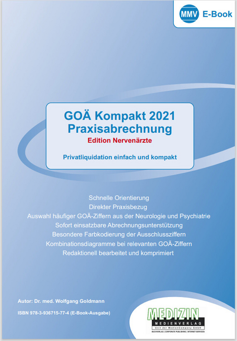 GO&Auml; Kompakt 2021 Nerven&auml;rzte -  Dr. Wolfgang Goldmann