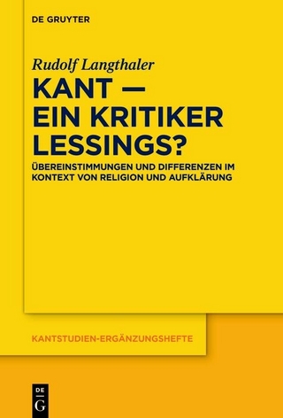 Kant – ein Kritiker Lessings?