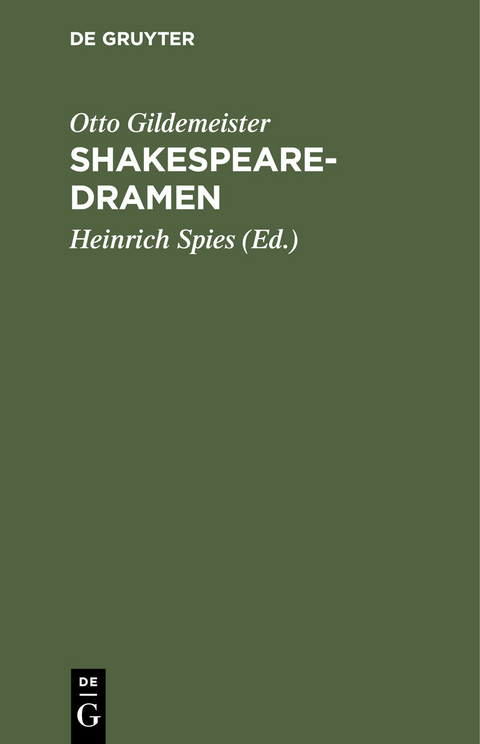 Shakespearedramen - Otto Gildemeister
