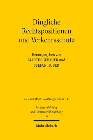 Dingliche Rechtspositionen und Verkehrsschutz