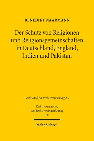 Der Schutz von Religionen und Religionsgemeinschaften in Deutschland, England, Indien und Pakistan