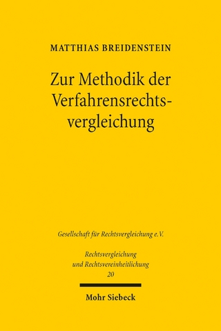 Zur Methodik der Verfahrensrechtsvergleichung
