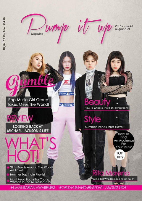 Pump it up Magazine - K-Pop Sensation RUMBLE G - August 2021 - Anissa Boudjaoui