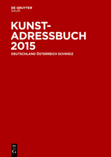 Kunstadressbuch Deutschland, &Ouml;sterreich, Schweiz 2015 - 