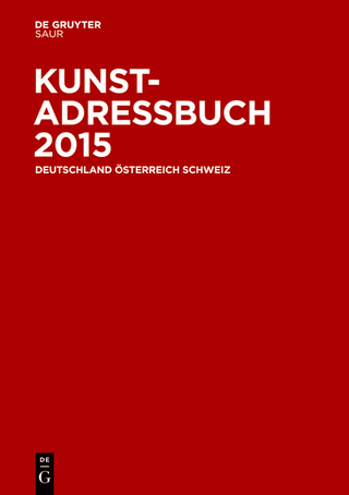 Kunstadressbuch Deutschland, Österreich, Schweiz 2015