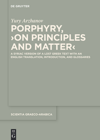 Porphyry, ›On Principles and Matter‹