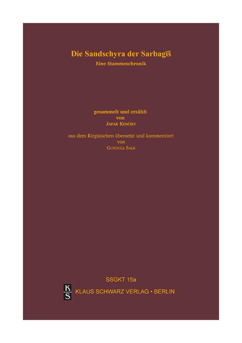 Die Sandschyra der Sarbagï? -  Japar Kenciev
