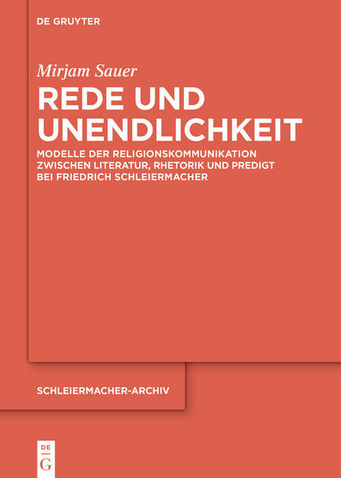 Rede und Unendlichkeit -  Mirjam Sauer