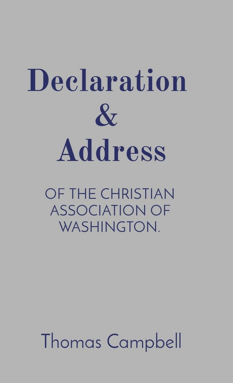 Declaration & Address - Thomas Campbell