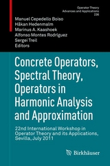Concrete Operators, Spectral Theory, Operators in Harmonic Analysis and Approximation - 
