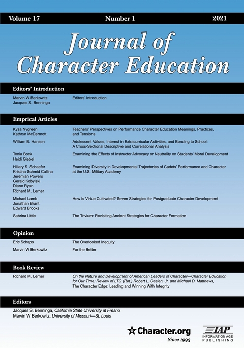 Journal of Character Education - 