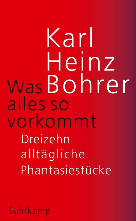 Was alles so vorkommt - Karl Heinz Bohrer