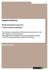 Risikominimierung bei Unternehmensk&auml;ufen - Angelos Kastrinos