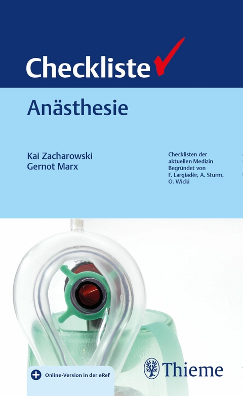 Checkliste An&auml;sthesie - 