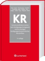 Gemeinschaftskommentar zum K&uuml;ndigungsschutzgesetz und zu sonstigen k&uuml;ndigungsrechtlichen Vorschriften (KR) - Friedrich Becker, Gerhard Etzel, Peter Bader
