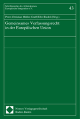 Gemeinsames Verfassungsrecht in der Europ&auml;ischen Union - 