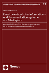 Einsatz elektronischer Informations- und Kommunikationssysteme am Arbeitsplatz - Christian K&uuml;mpers