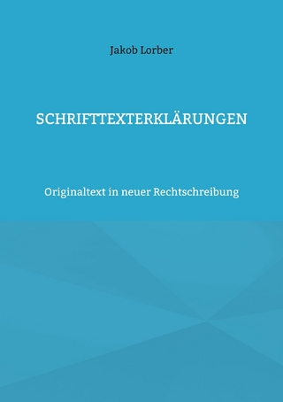 Schrifttexterklärungen