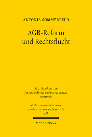 AGB-Reform und Rechtsflucht