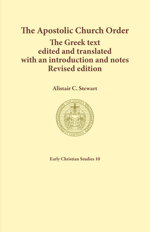The Apostolic Church Order - Stewart C Alistair