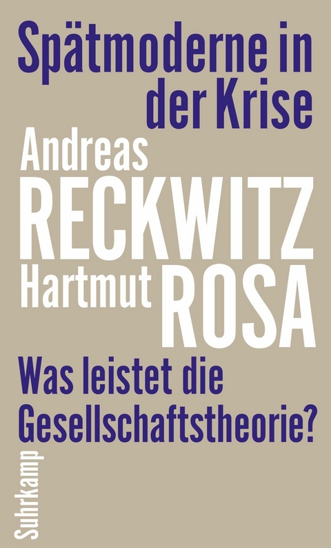 Spätmoderne in der Krise -  Andreas Reckwitz,  Hartmut Rosa
