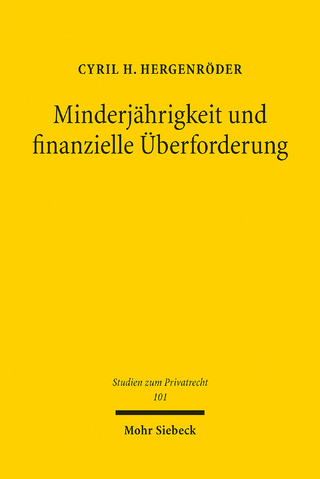 Minderjährigkeit und finanzielle Überforderung