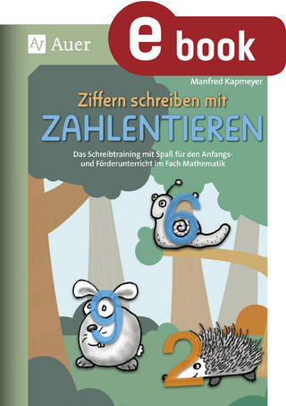 Ziffern schreiben mit Zahlentieren