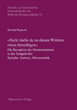 "Nicht darfst Du diesen W&ouml;rtern etwas hinzuf&uuml;gen" - Simone Paganini