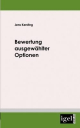 Bewertung ausgew&auml;hlter Optionen - Jens Kersting