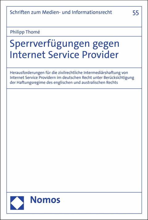 Sperrverf&uuml;gungen gegen Internet Service Provider - Philipp Thom&eacute;