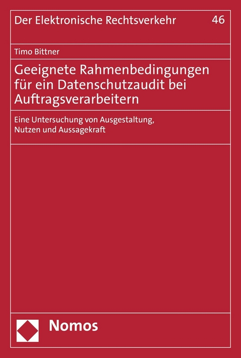 Geeignete Rahmenbedingungen f&uuml;r ein Datenschutzaudit bei Auftragsverarbeitern - Timo Bittner