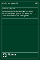 Die Drittwirkung der gewerkschaftlichen Koalitionsfreiheit gem&auml;&szlig; Art. 9 Abs. 3 S. 1 GG auf das Hausrecht des Arbeitgebers - Alexander Schneider