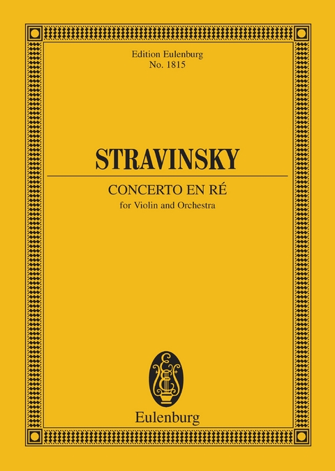 Concerto en r&eacute; - Igor Stravinsky