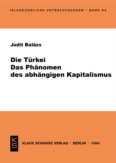 Die T&uuml;rkei - Judith Bal&aacute;sz