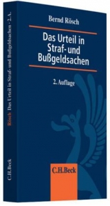 Das Urteil in Straf- und Bu&szlig;geldsachen - Bernd R&ouml;sch
