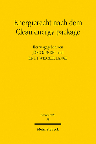 Energierecht nach dem Clean energy package
