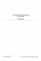 Hom&ouml;opathische Behandlung Ihres Kindes - Joachim F Gr&auml;tz, Inge Plattner
